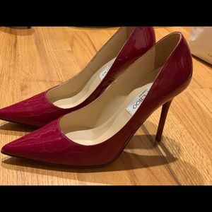 Jimmy Choo Red Pump 6.5 (36.5). 4” Heel. Worn once